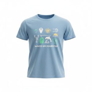 Playera Infantil "Waves on Doorstep" – Estilo Playero y Divertido